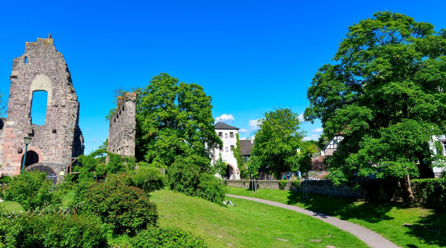 Mittelalterliche Ruine in Dreieich