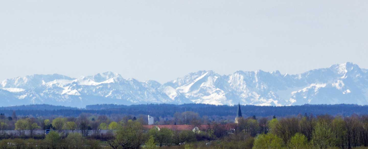Alpenpanorama bei Neubiberg