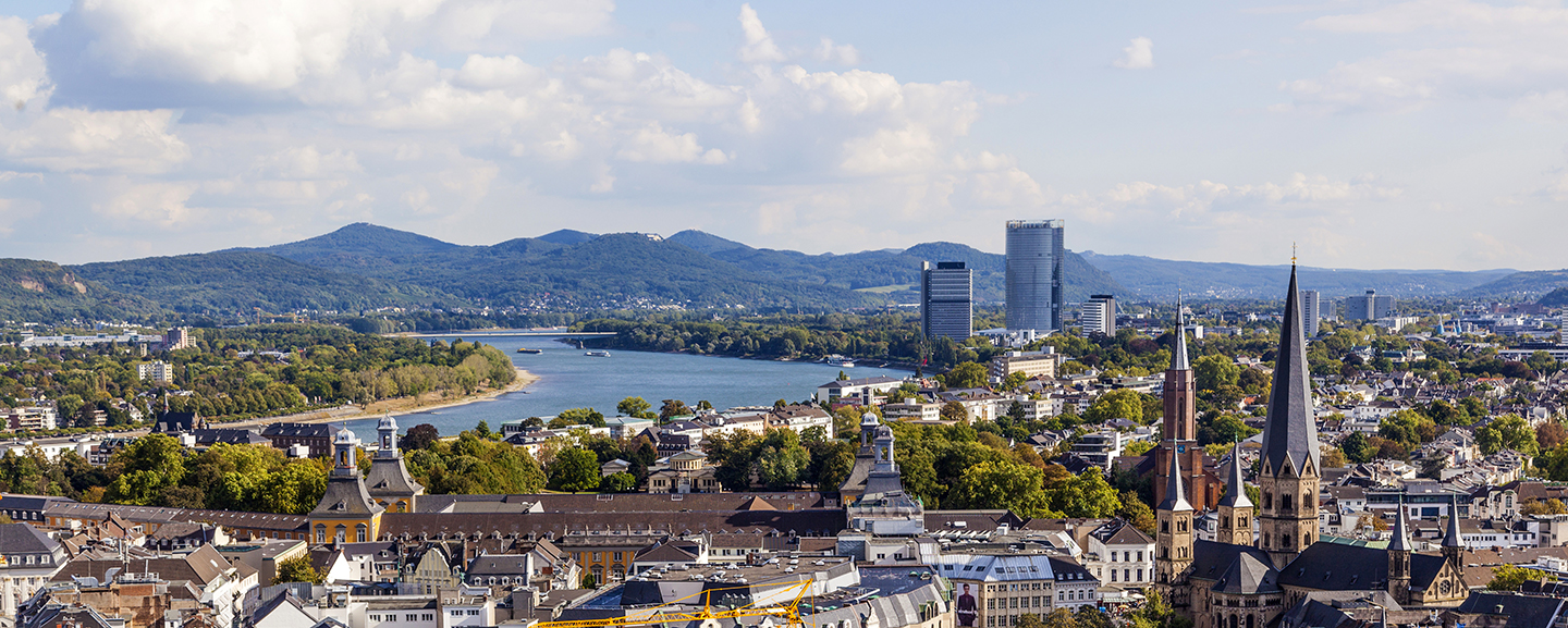 Skyline von Bonn bei Weilerswist