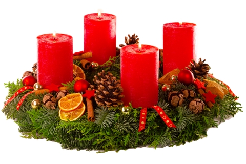 Adventskranz rot Adventskranz rot