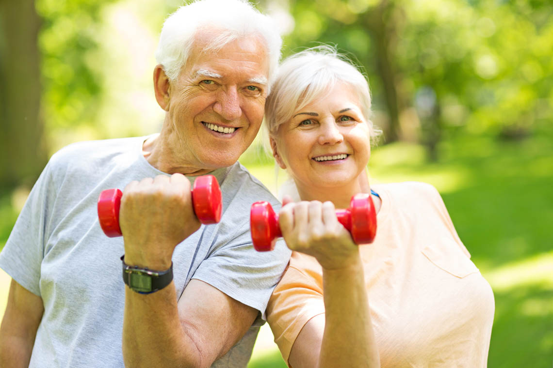 Senioren halten sich körperlich fit