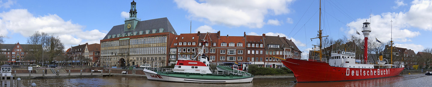 Hafen und Kunsthalle in Emden