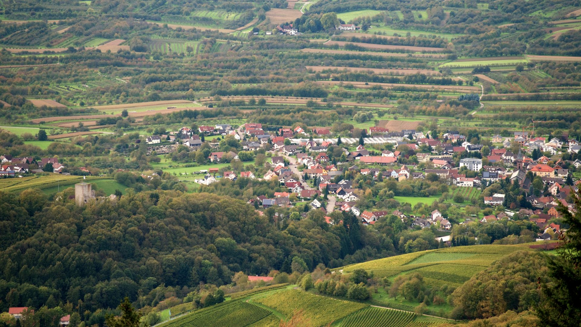 Blick auf Lauf bei Achern im Ortenaukreis