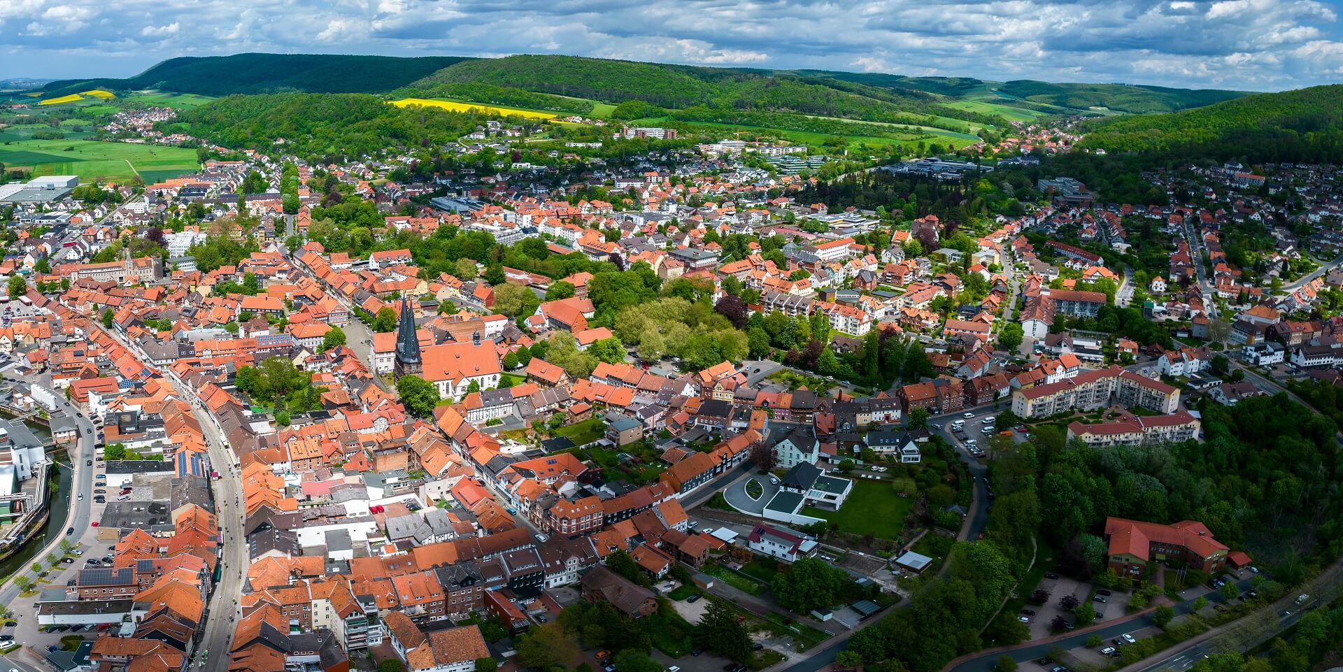 Blick auf die Dächer von Alfeld