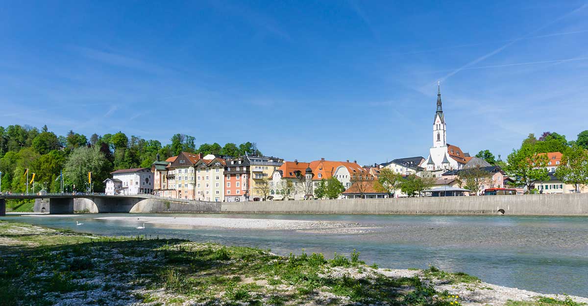 Uferbereich in Bad Tölz