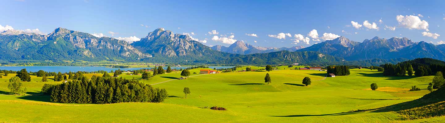 Bergpanorama in Bayern