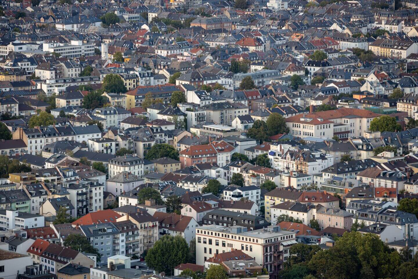 Blick auf die Dächer von Bornheim