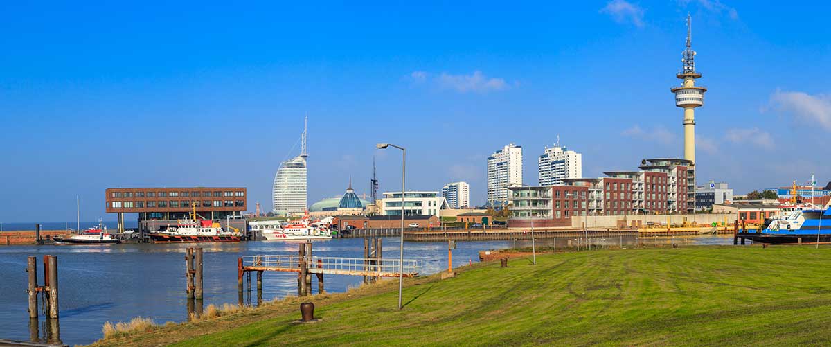 Panoramablick auf Bremerhaven