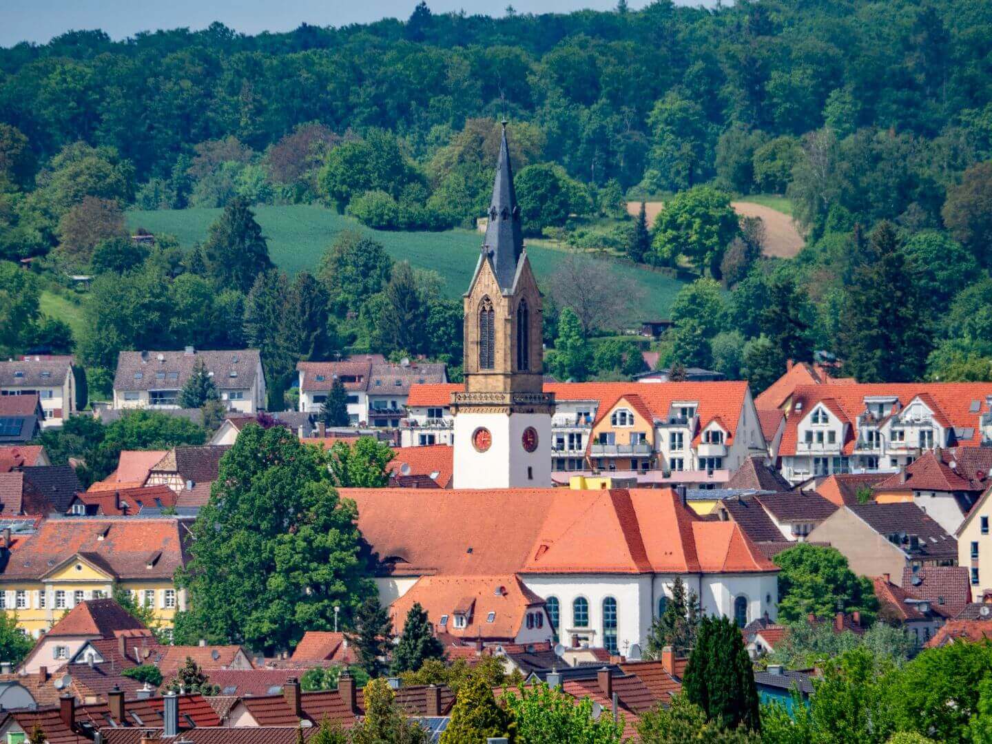 Treppenlift-Beratung für Bretten und Umgebung Blick auf die Stadt Bretten