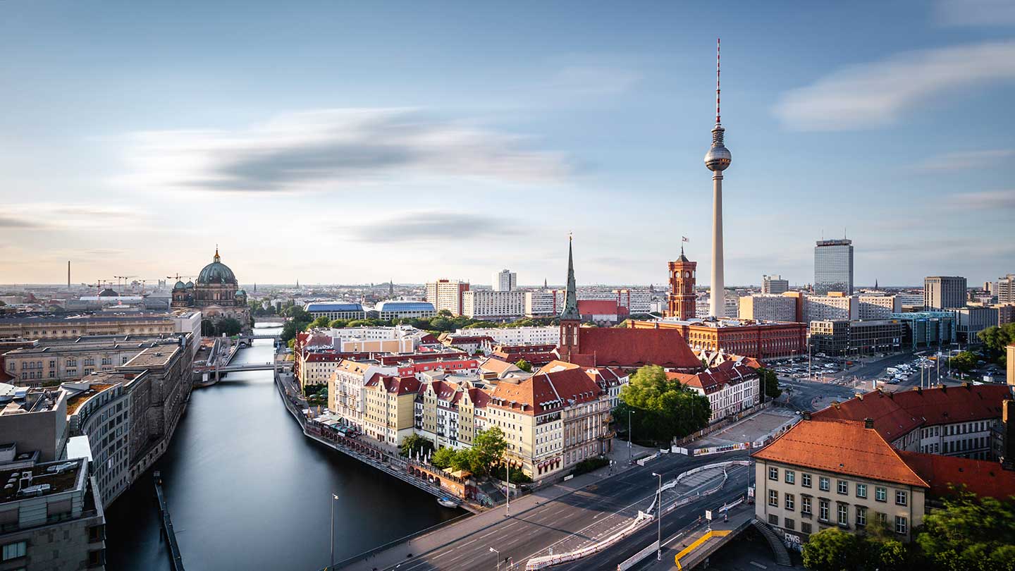 Blick auf Berlin mit Fernsehturm
