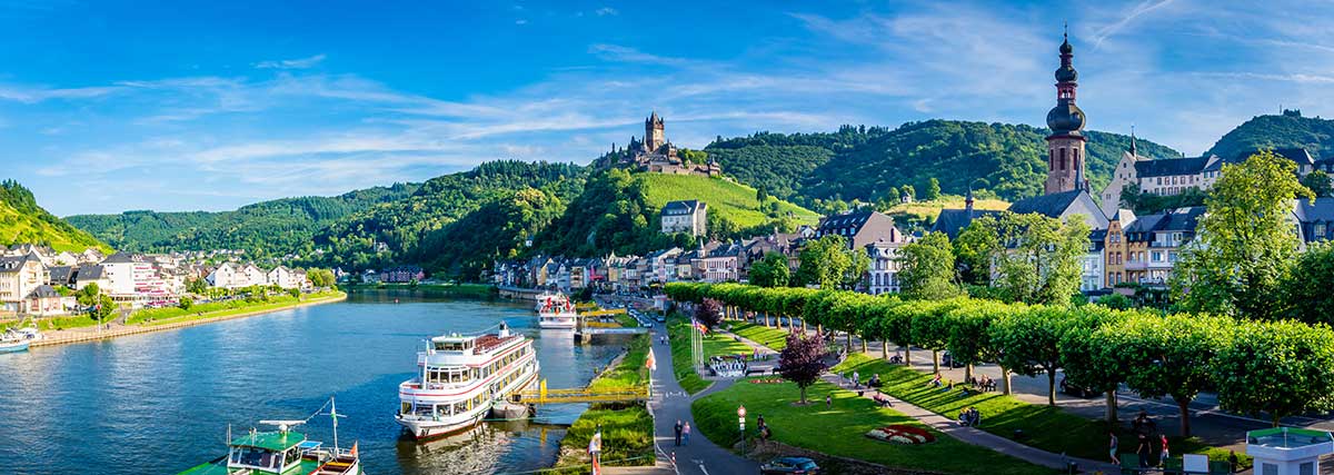 Cochem an der Model mit Blick auf Schloss und Altstadt