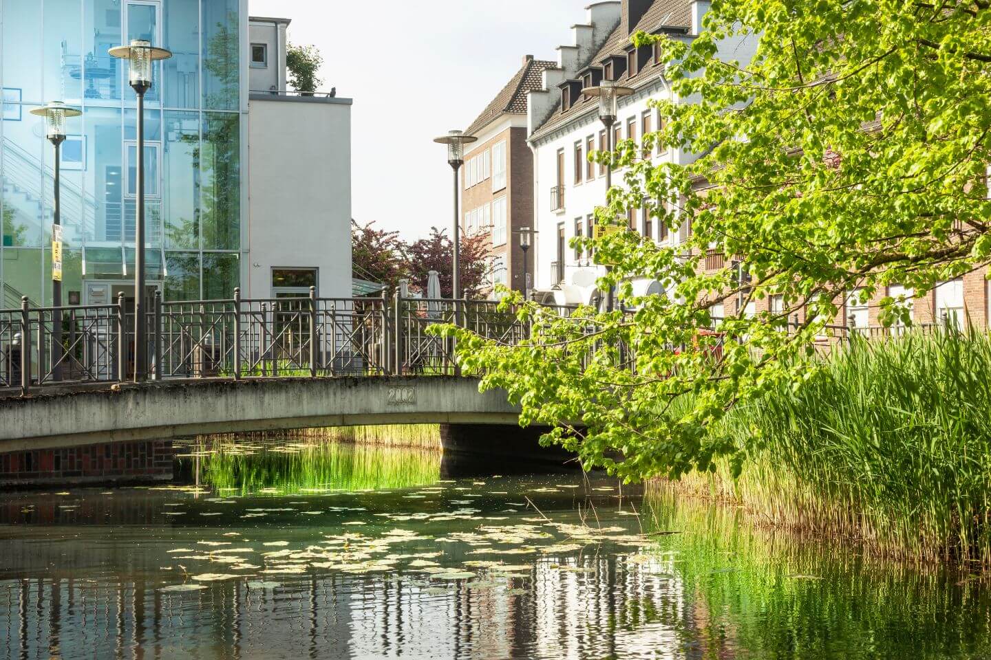 Wassergraben am Ostwall in Dorsten