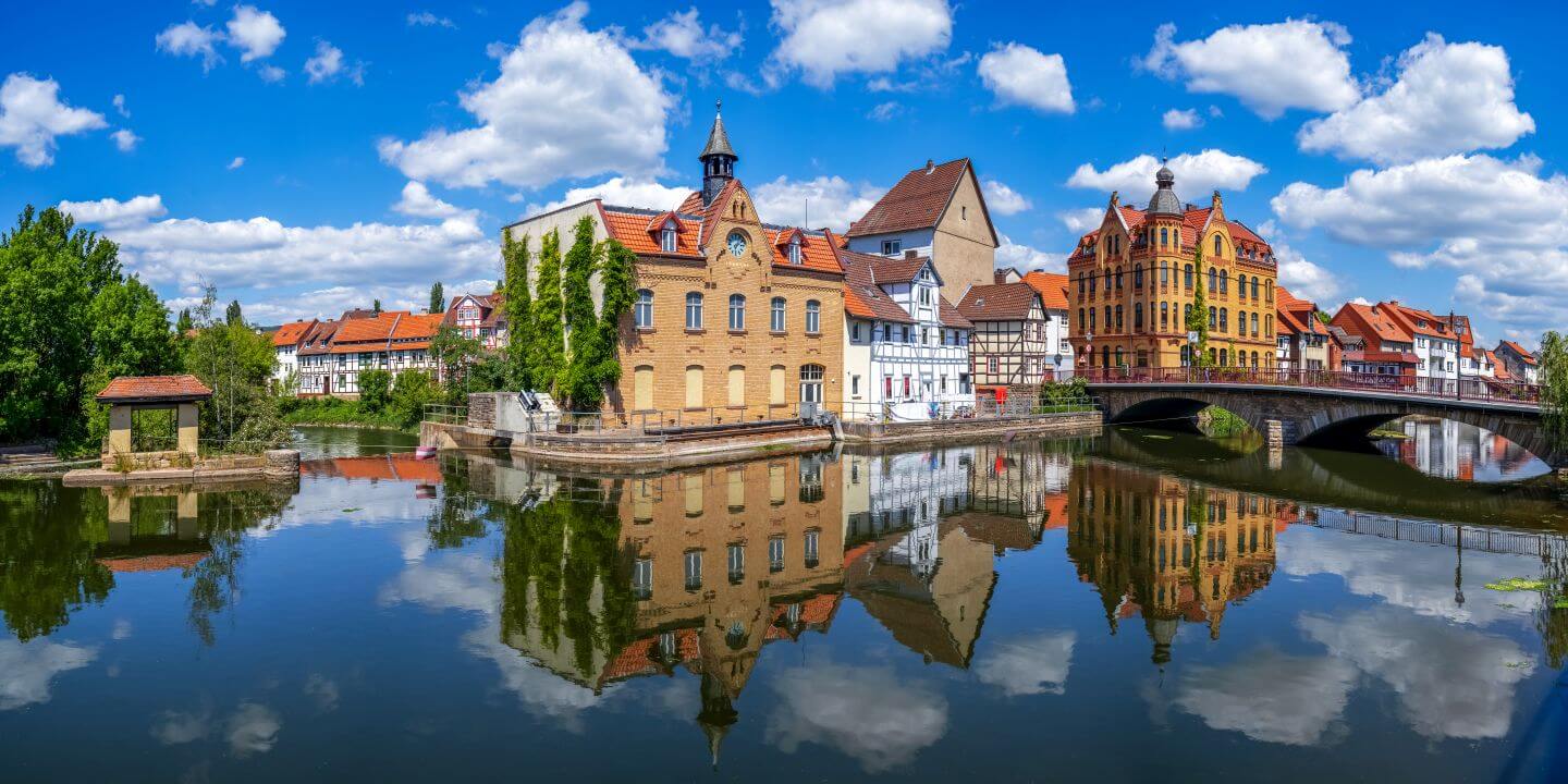 Blick auf den Stadtteil Brückenhausen in Eschwege