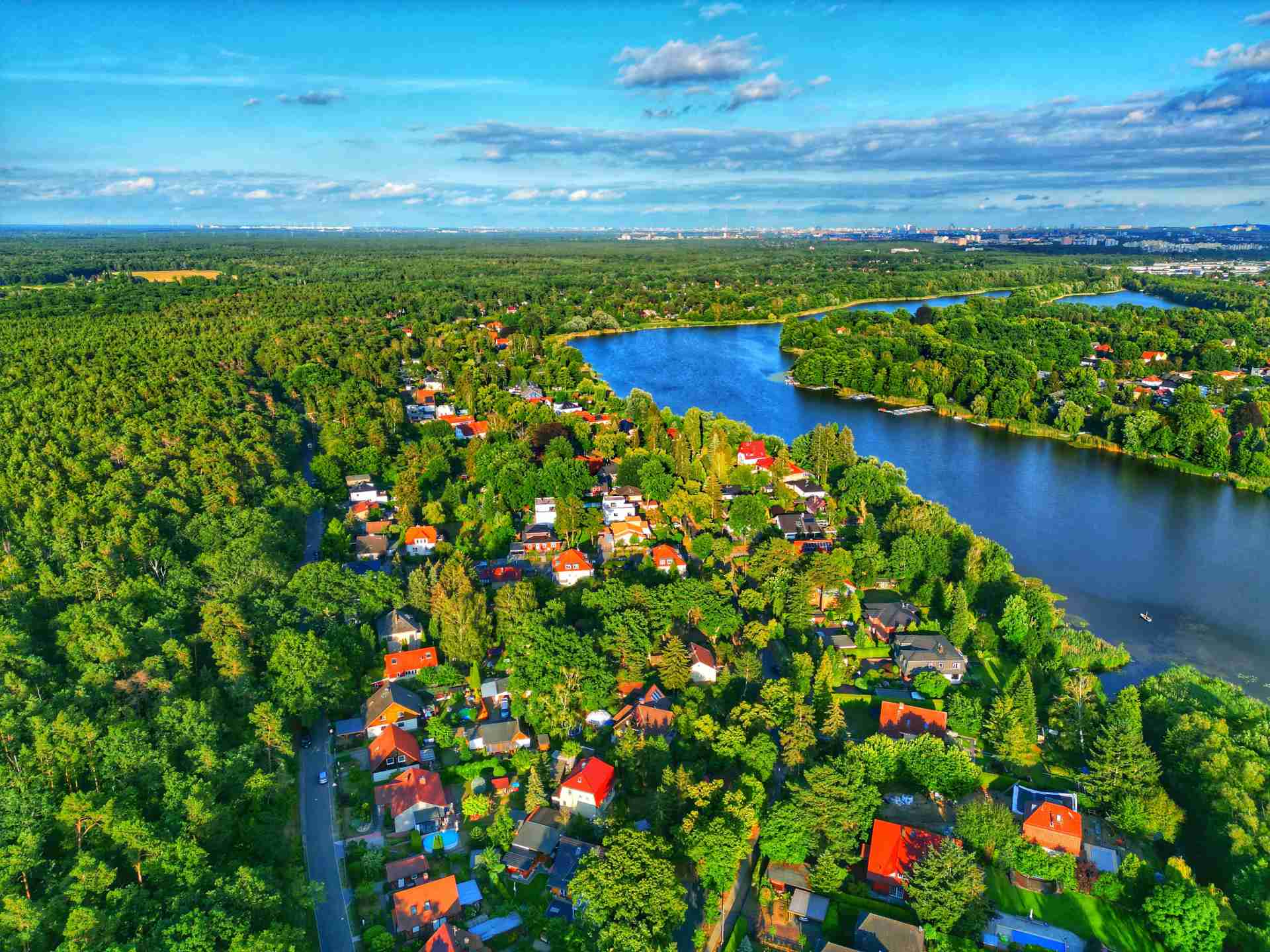 Panorama vom Falkensee in Falkensee