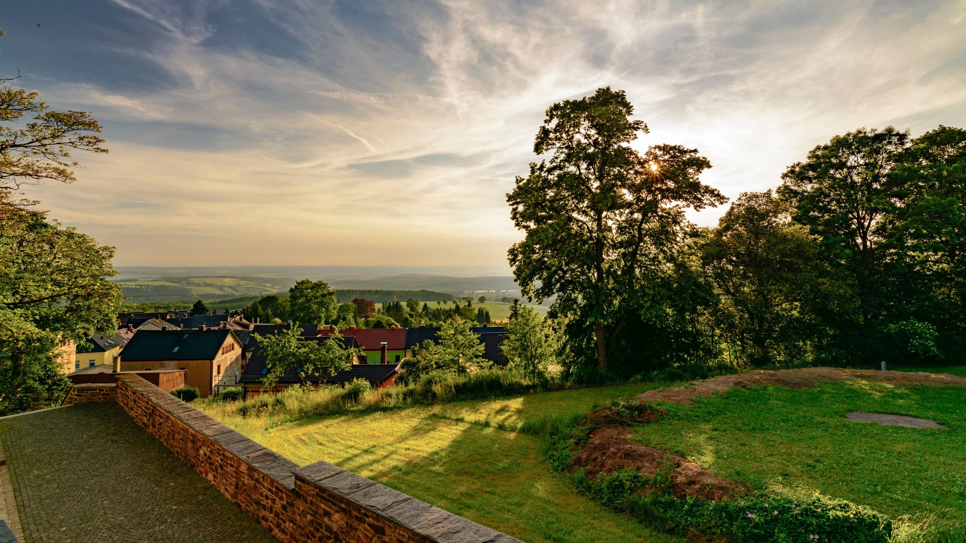 Blick auf das Vogtland nahe Feilitzsch