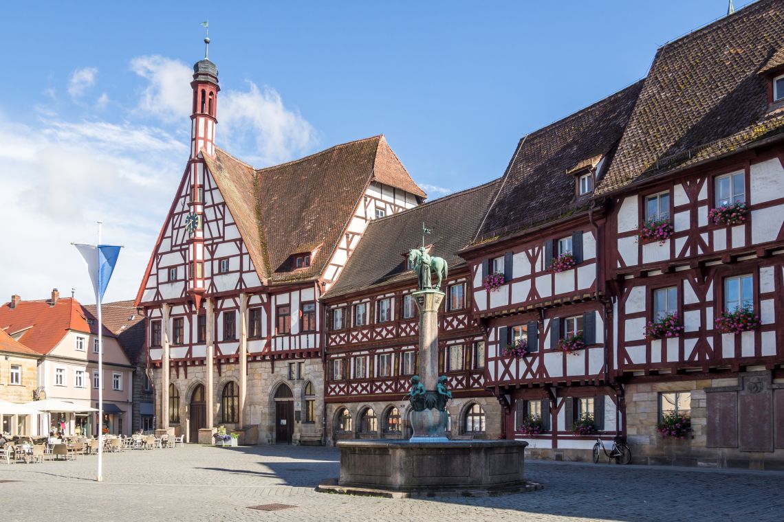Rathaus von Forchheim in Franken