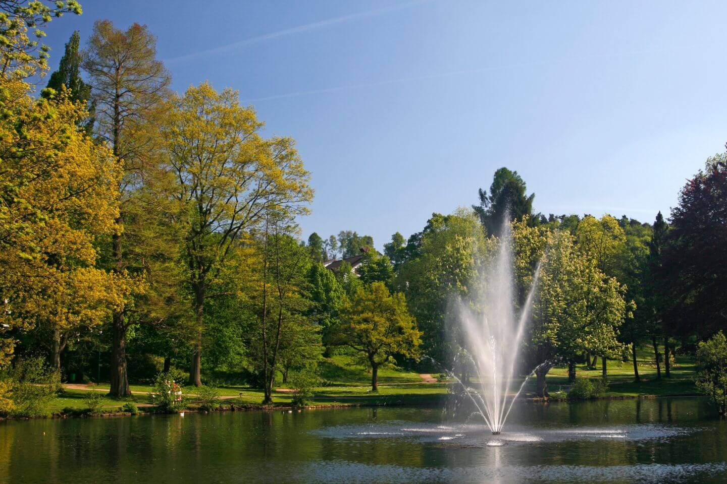 Teich mit Springbrunnen in Georgsmarienhütte