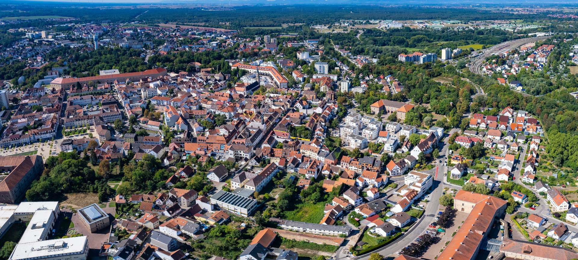Panoramablick über die Stadt Germersheim