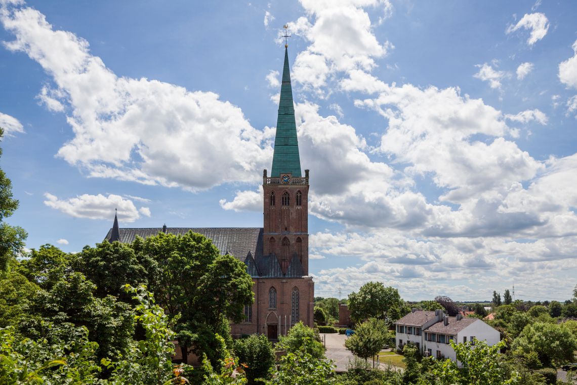 Blick auf St. Gangolf in Heinsberg