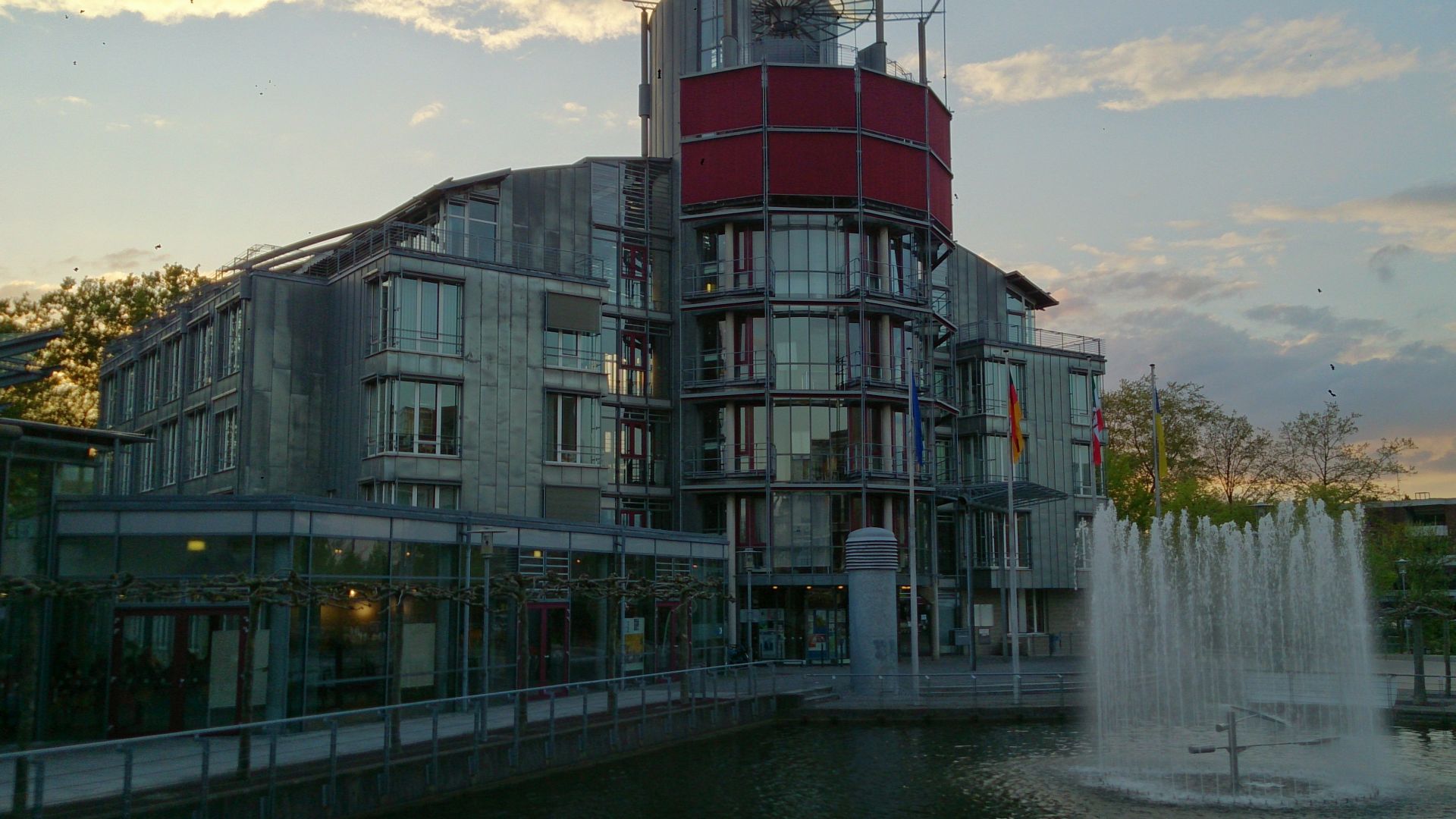 Blick auf Rathaus in Kaarst