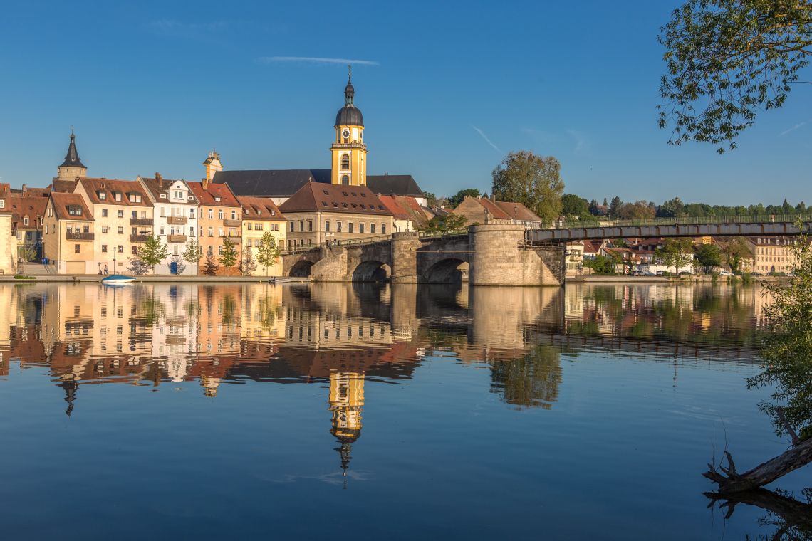 Blick auf Kitzingen am Main