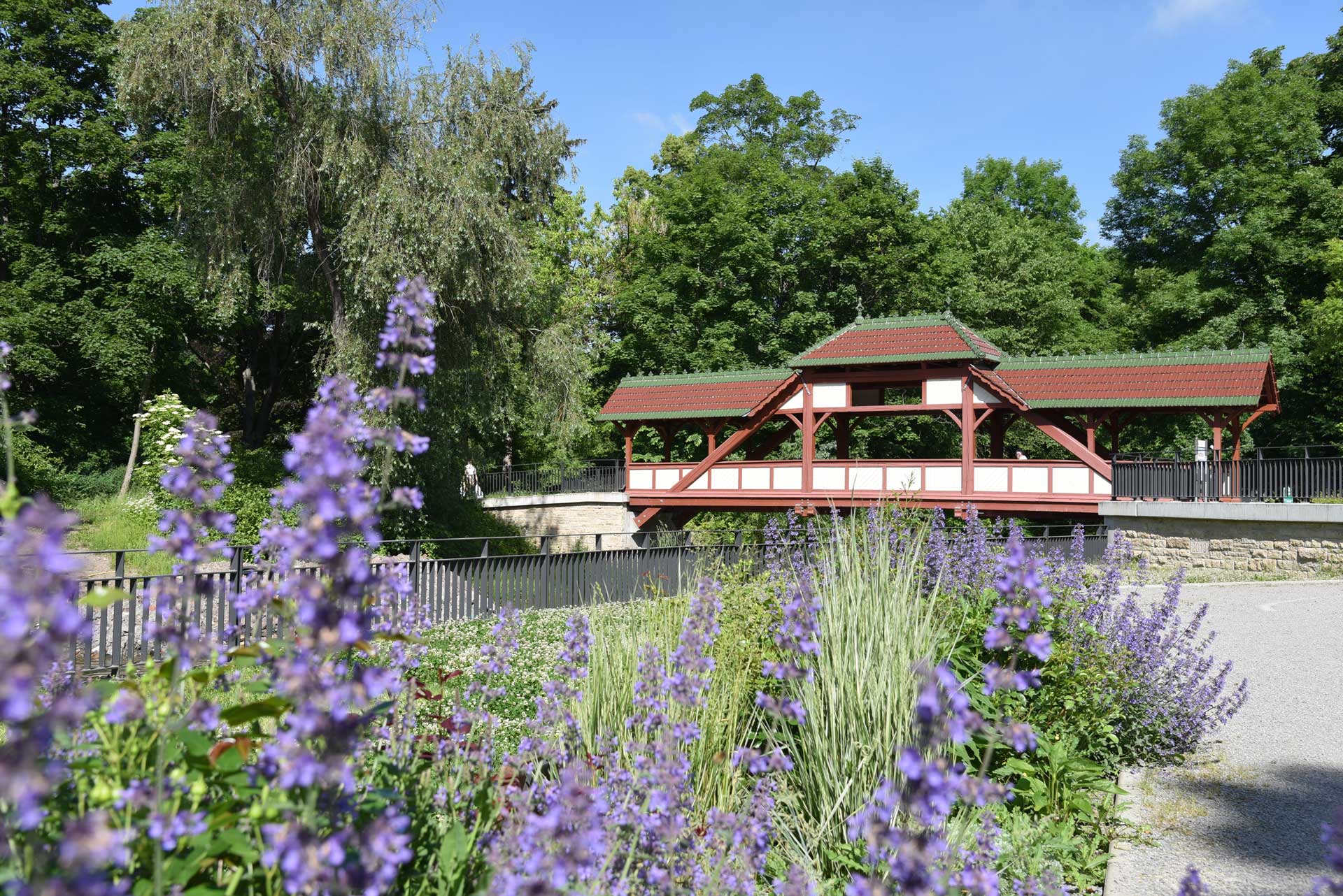 Stadtparkbrücke am Unstrut-Radweg