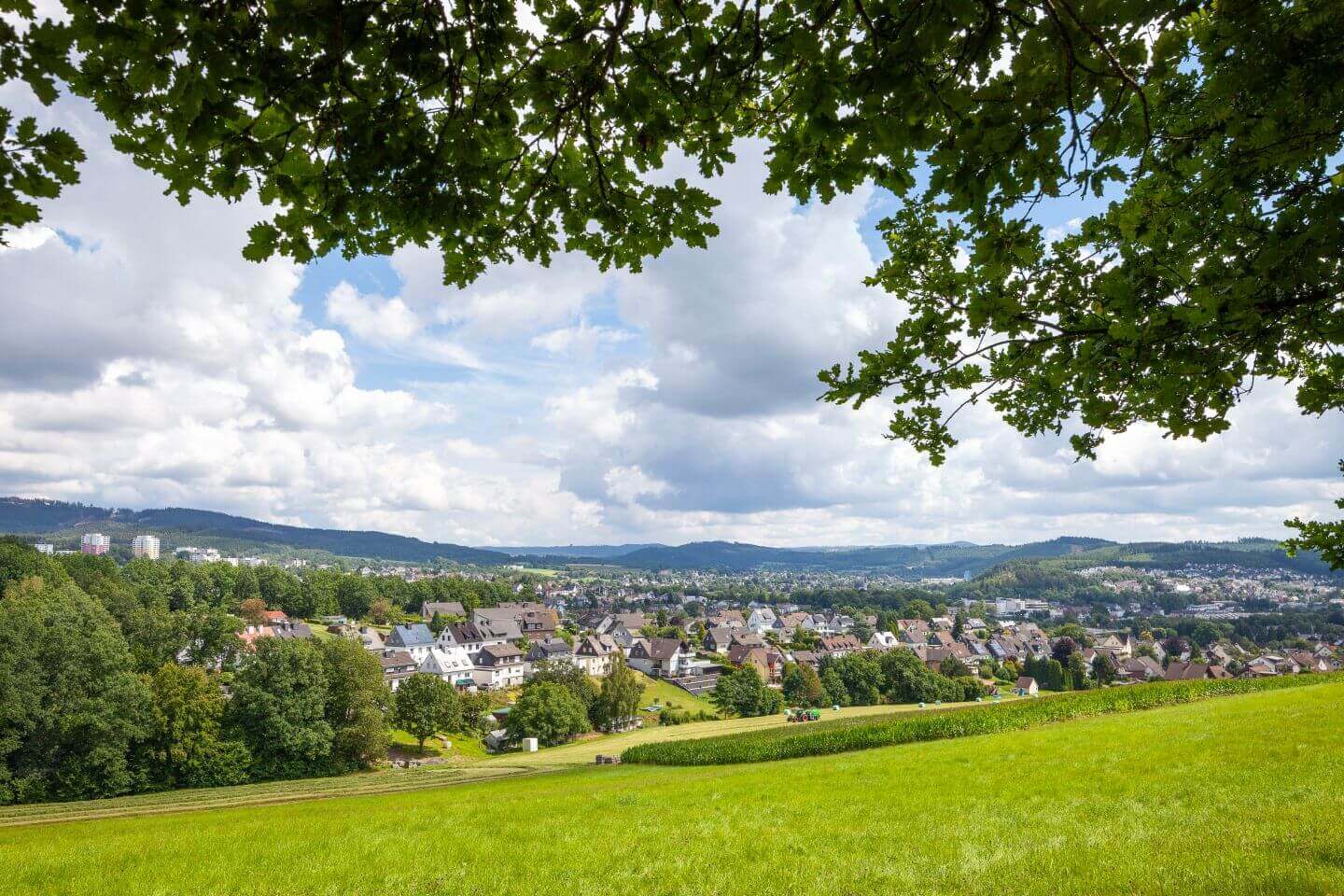 Treppenlift-Beratung für Kreuztal und Umgebung Blick auf den Kreuztaler Stadtteil Fellinghausen
