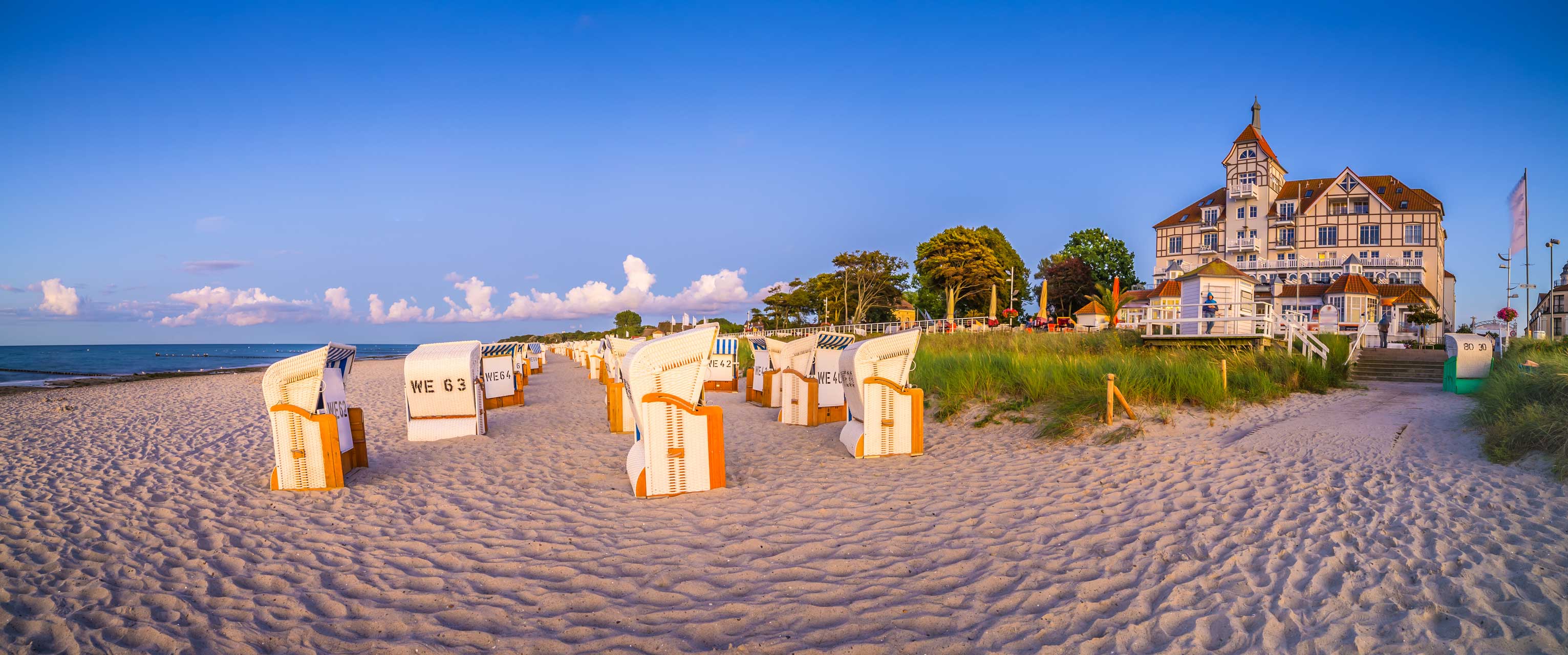 Strand mit Strandkörben in Kühlungsborn