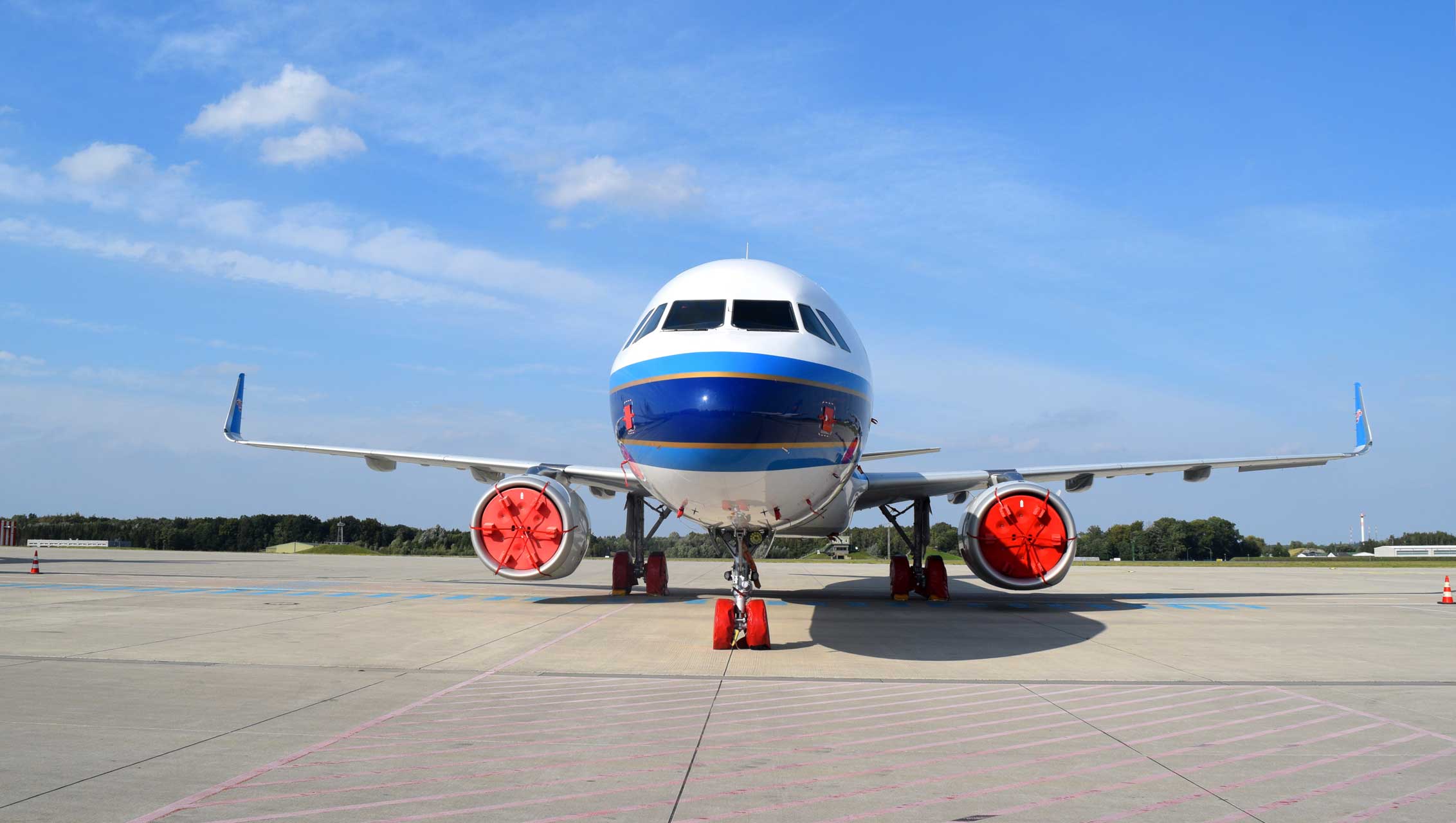 Geparkter Flieger in Laage