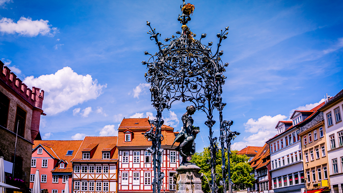 Marktplatz in Göttingen bei Moringen