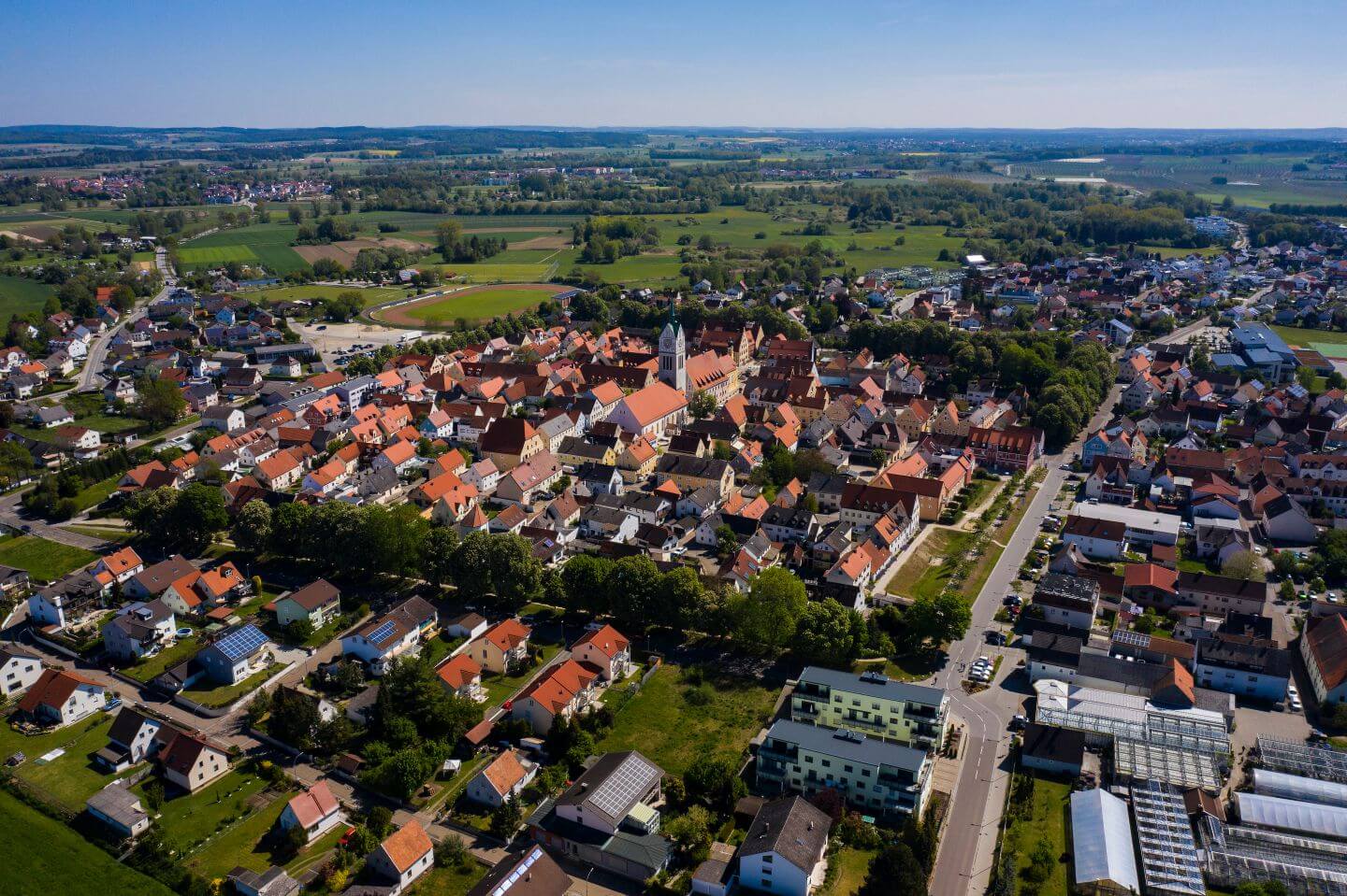 Blick auf Neustadt an der Donau