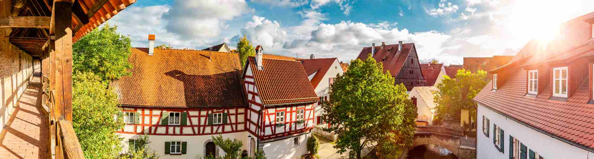 Altstadt mit Fachwerkhäusern in Nördlingen