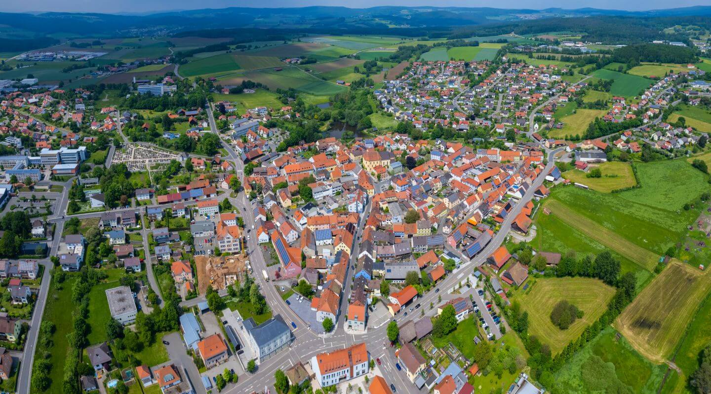 Blick auf Oberviechtach