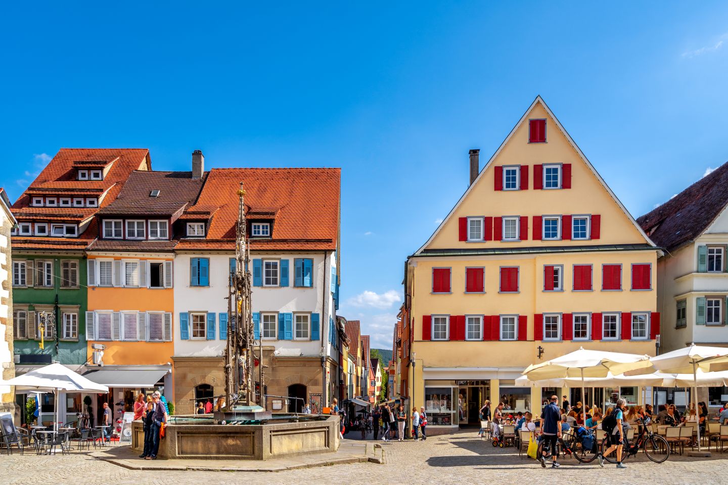 Marktplatz in Rottenburg am Neckar