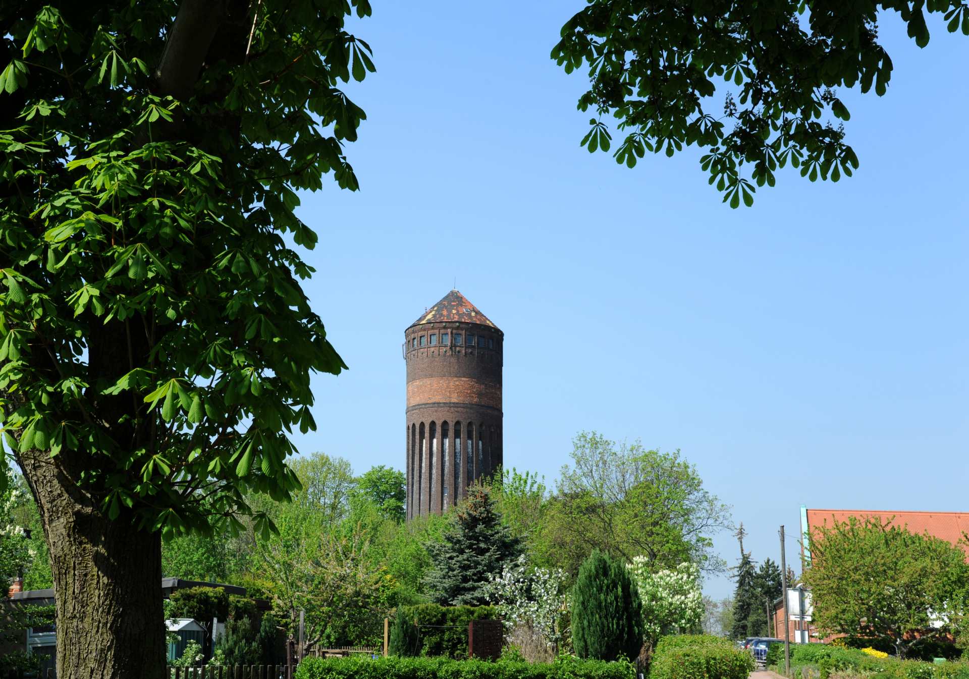 Historischer Wasserturm in Schkeuditz