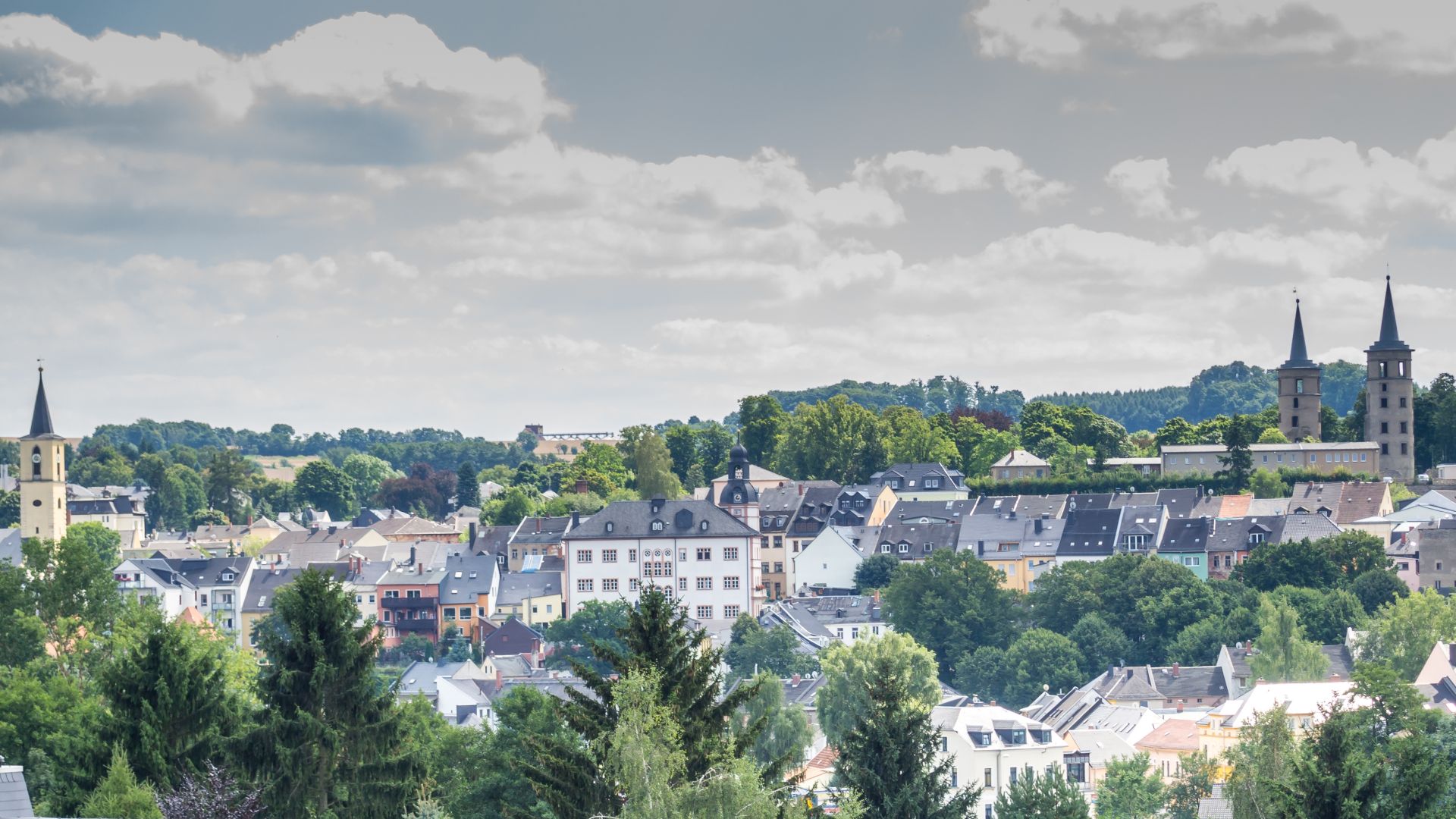 Panorama von Schleiz in Thüringen