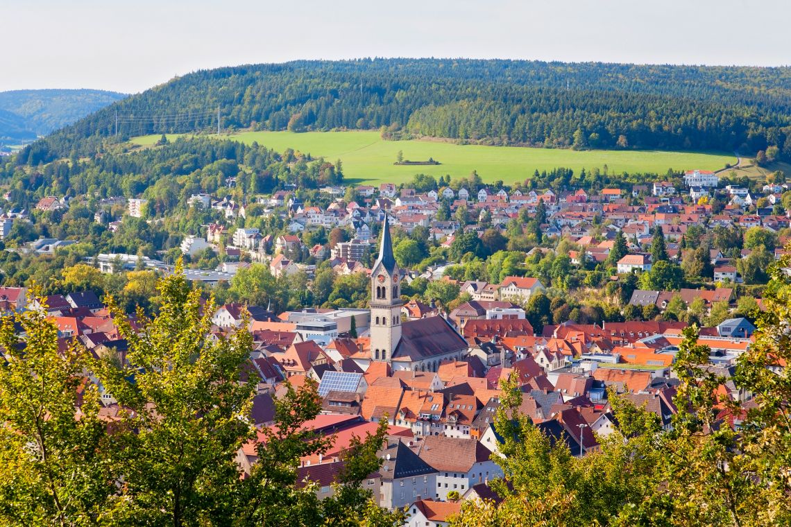 Panoramaansicht von Tuttlingen