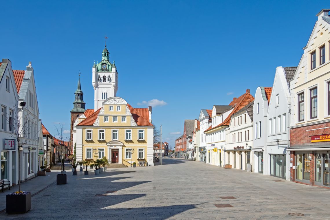 Blick auf das Rathaus in Verden