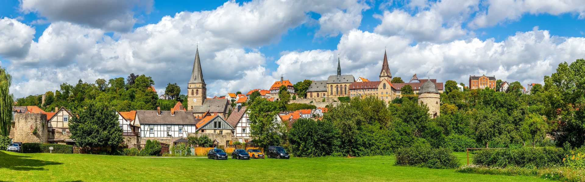 Treppenlift-Beratung für ganz Warburg Panoramablick auf Warburgs Altstadt