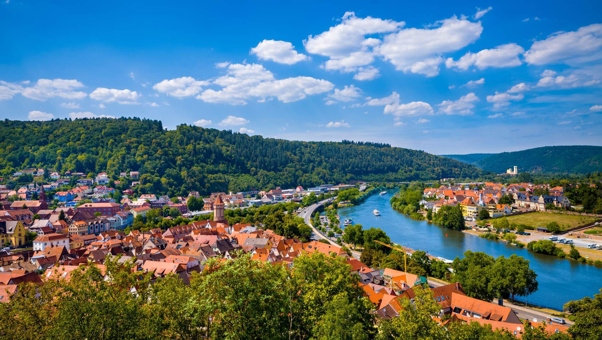 Stadtpanorma von oben