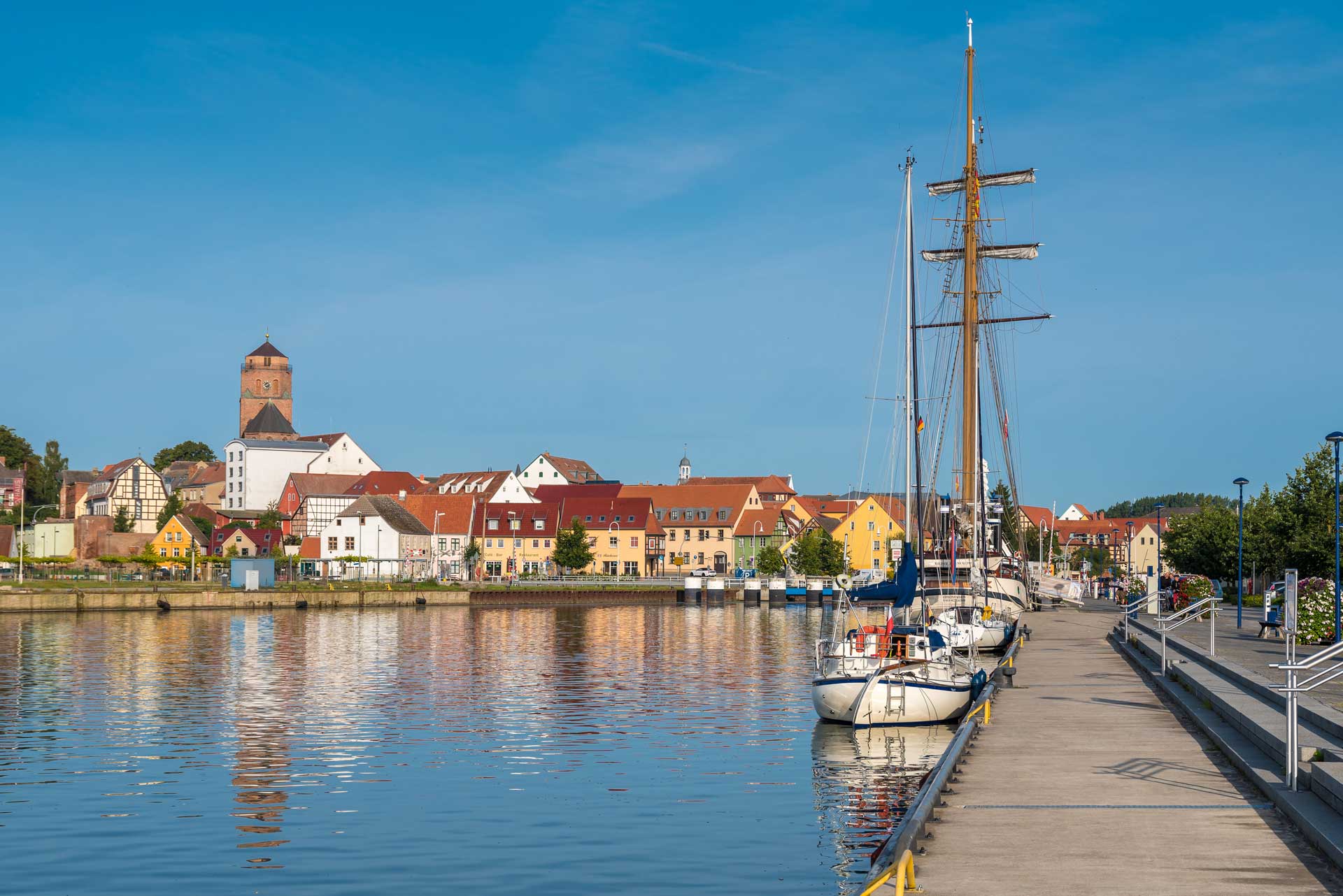 Hafen und Altstadt von Wolgast