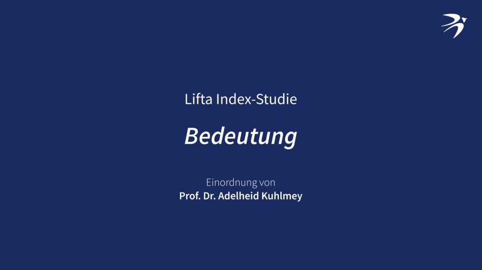 Prof. Dr. Kuhlmey über die Bedeutung der Lifta Index-Studie