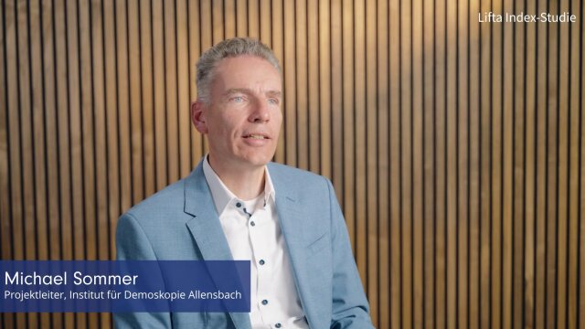 Michael Sommer vom Institut für Demoskopie Allensbach ordnet die Lifta Index-Studie ein