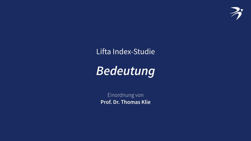 Prof. Dr. jur. Klie über die Bedeutung der Lifta Index-Studie